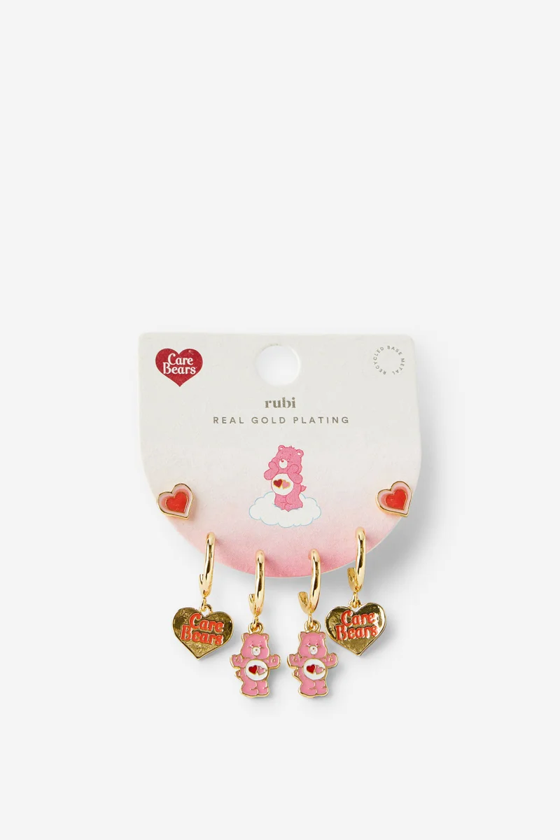 روبي 3Pk Mid Earring